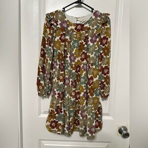 Hayden Girls Autumn Floral Long Sleeve Dress